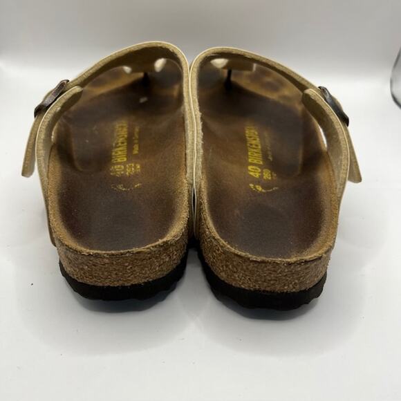Birkenstock Gizeh Graceful Pearl White Thong Sandals Womens EU40/US9 Leather - Picture 7 of 9